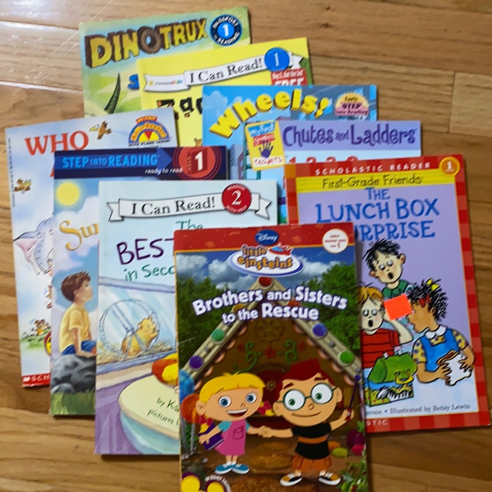 Collection of 9 early reader books